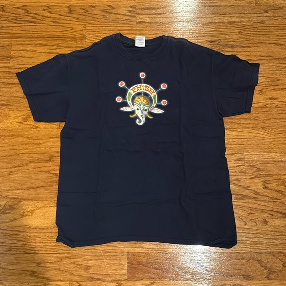 Navy Blue Phish Elephant Shirt - Picture 1 of 2